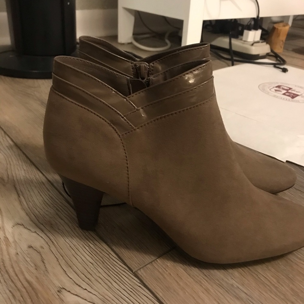 Suede Booties Size 9.5